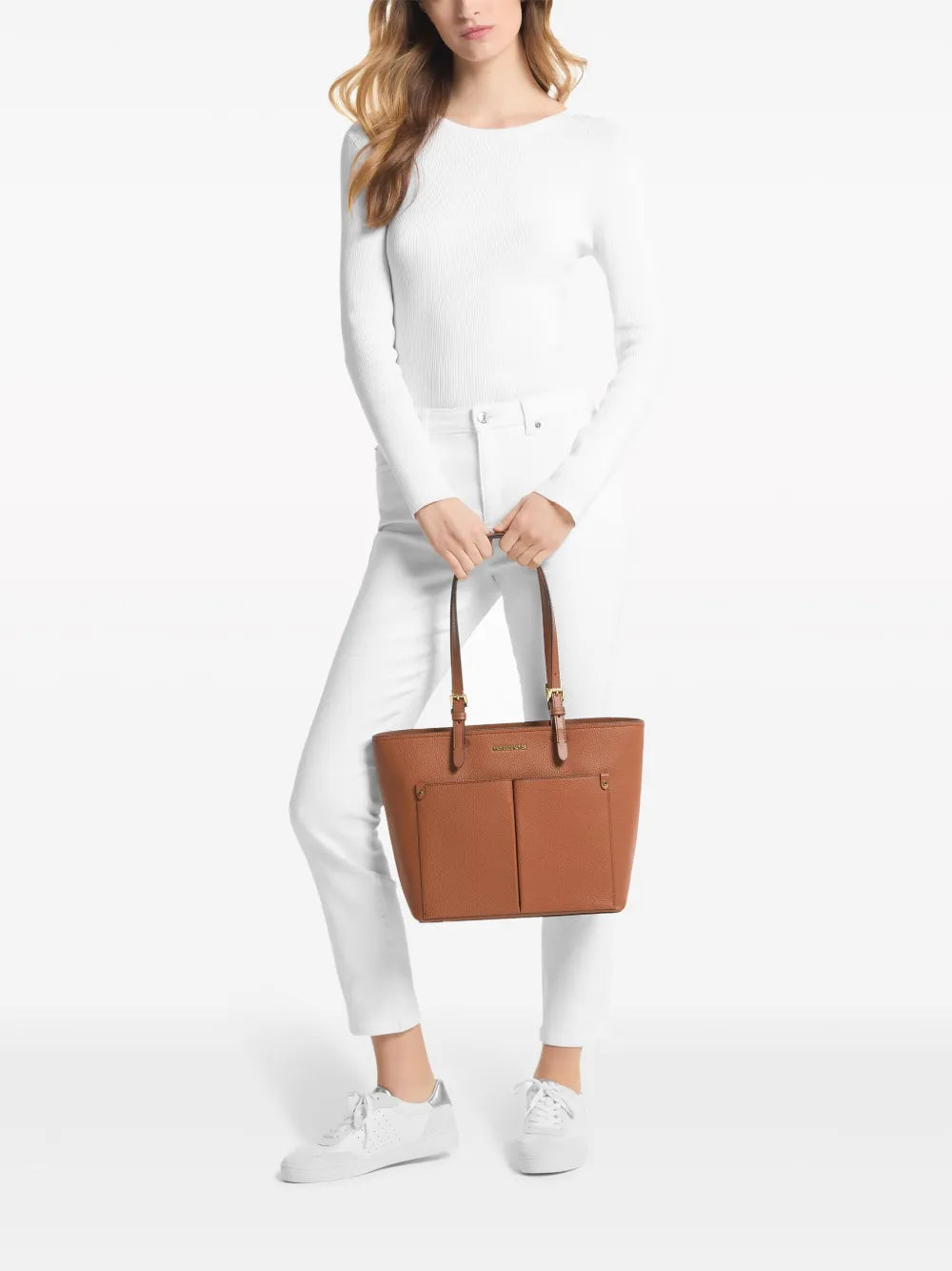 Bolsa de Ombro Michael Kors Grande Marrom