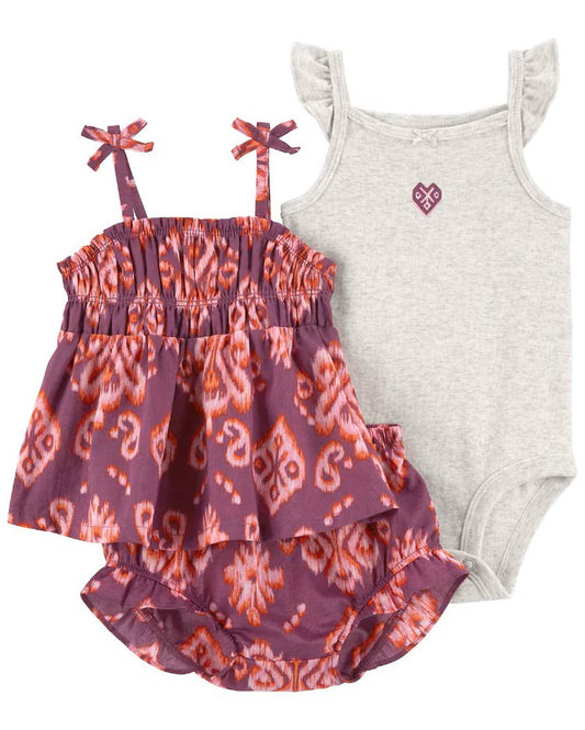 Conjunto Carter’s Boho Chic - 3 Peças