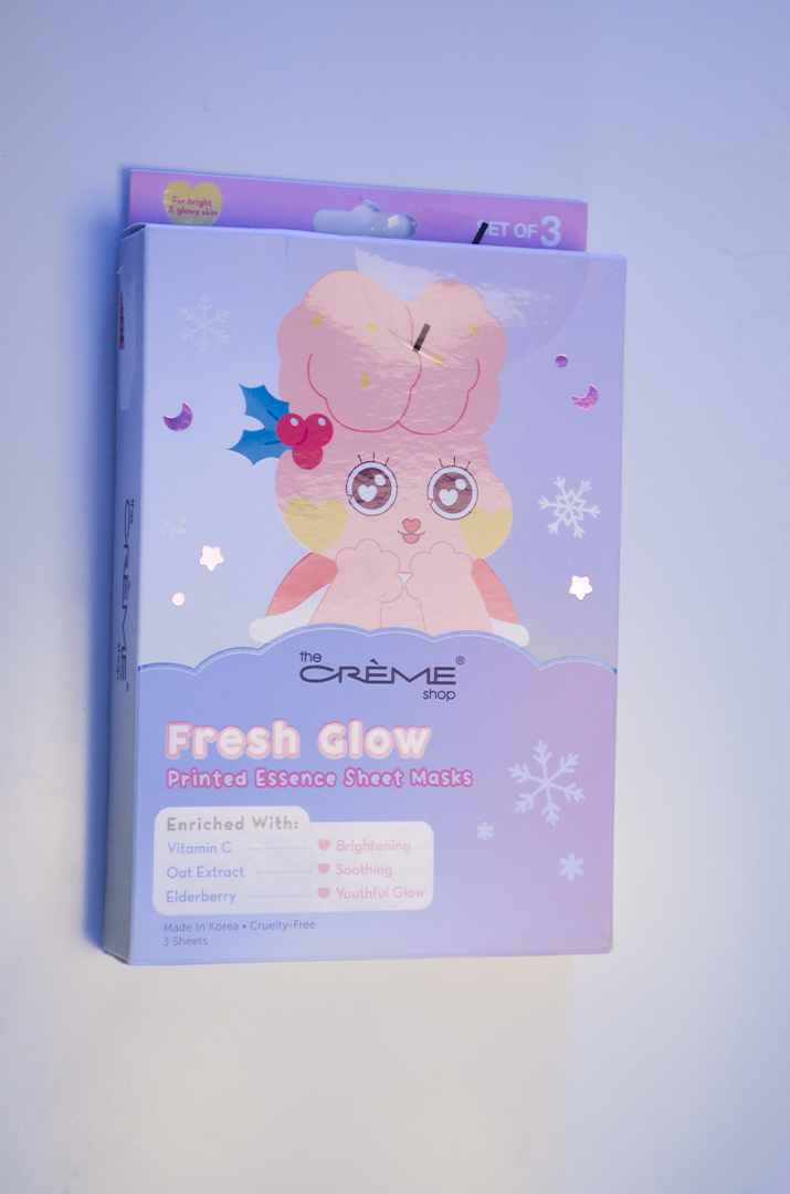 Máscara Facial The Crème Shop Fresh Glow - Kit com 3 Unidades