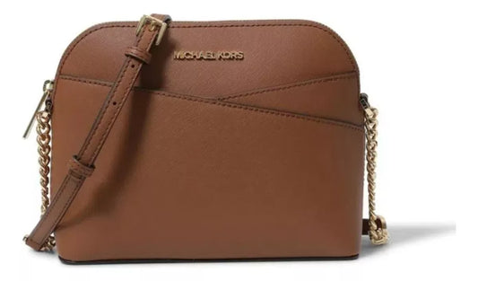 Bolsa Transversal Curva Michael Kors Marrom