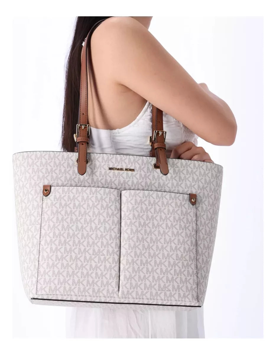 Bolsa de Ombro Michael Kors Grande Branca