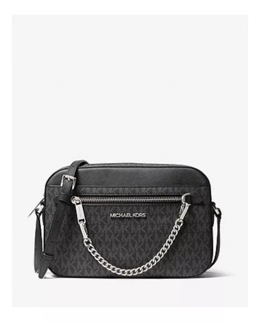 Bolsa Transversal Michael Kors Chain Duo Black