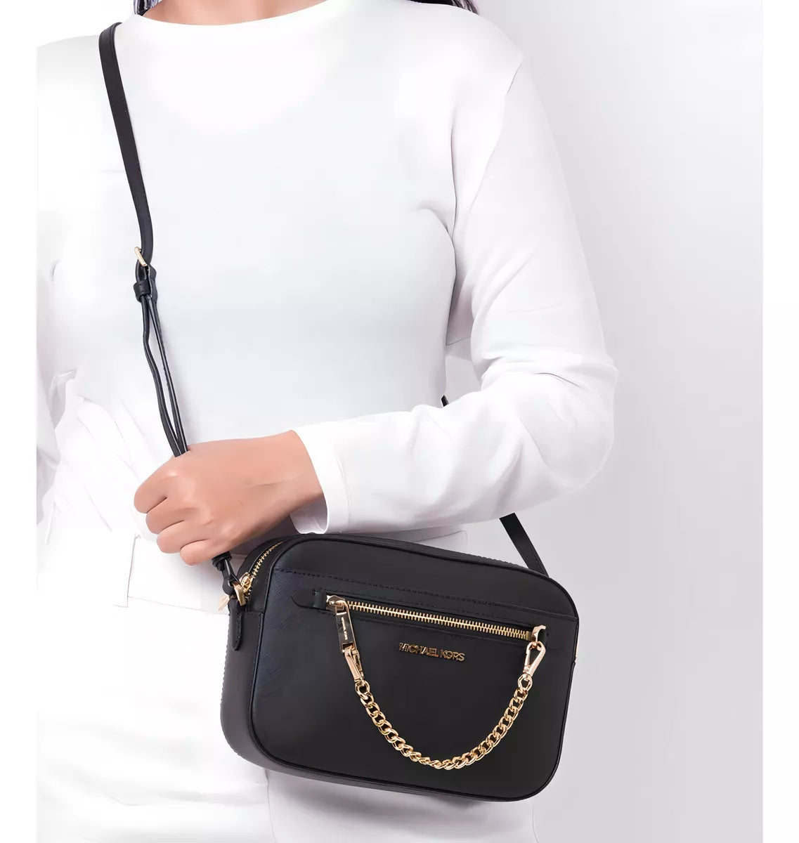 Bolsa Transversal Preta Michael Kors