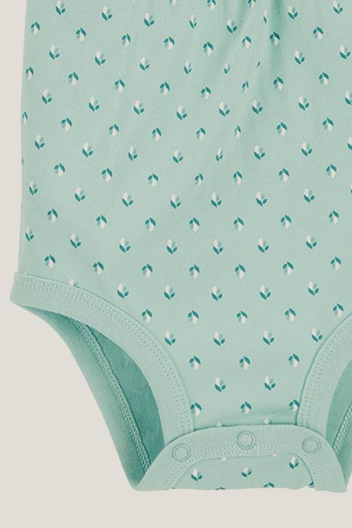 Body Carter’s Verde Água Bordado – Detalhes Delicados