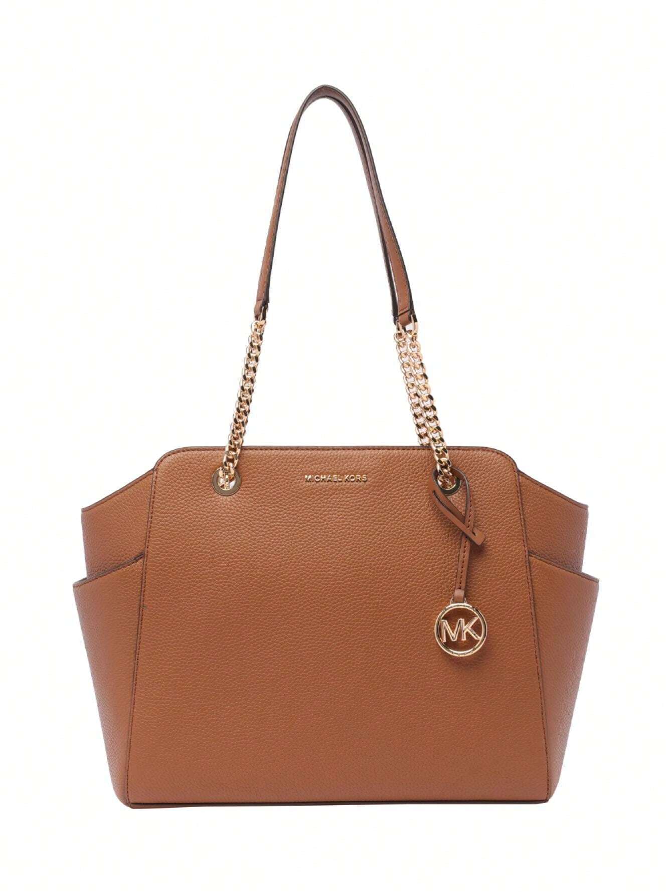 Bolsa de Ombro Michael Kors Grande Recortes Marrom