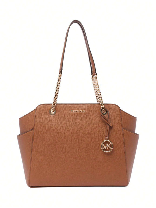 Bolsa de Ombro Michael Kors Grande Recortes Marrom