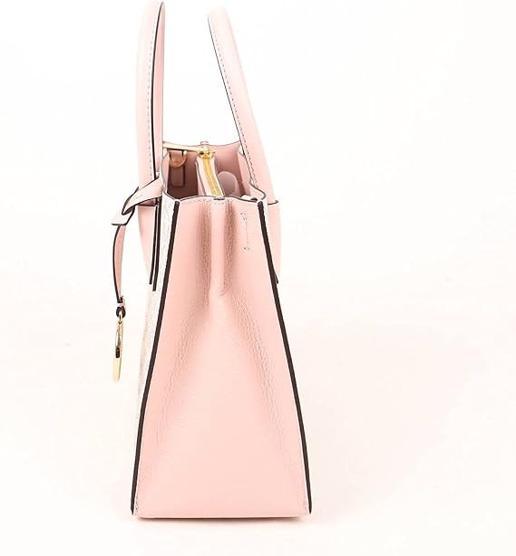 Bolsa Tiracolo Michael Kors Média Branca com Rosa