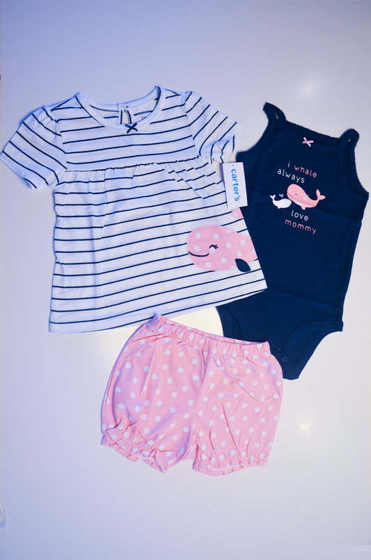 Conjunto Carter’s Baleia & Poá