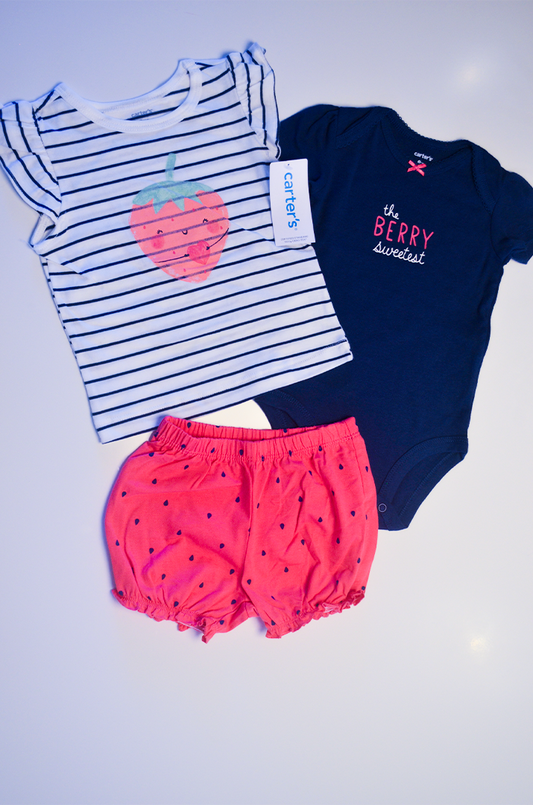 Conjunto Carter’s Morango