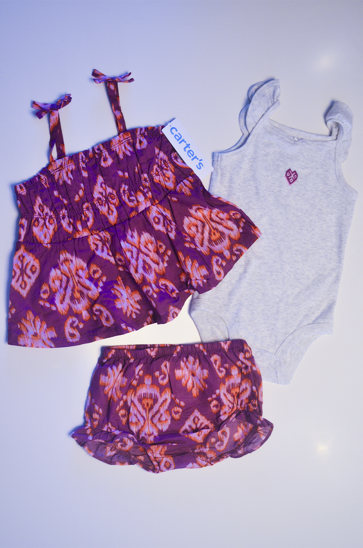 Conjunto Carter’s Boho Chic - 3 Peças