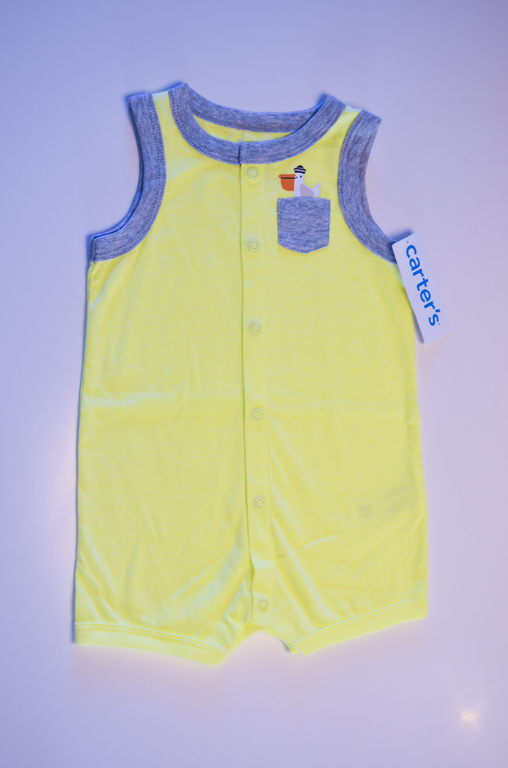 Romper Regata Carter’s Verde Limão Pelicano