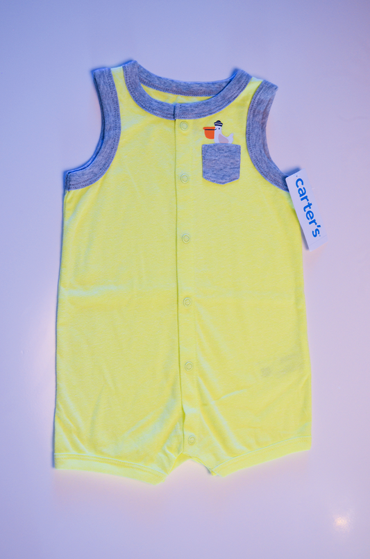 Romper Regata Carter’s Verde Limão Pelicano