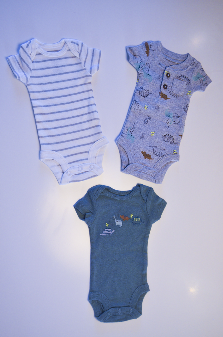 Kit Body Carter's Prematuro Dinossauros