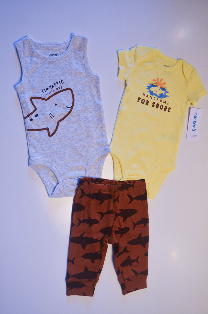 Conjunto Carter’s Infantil Tubarão