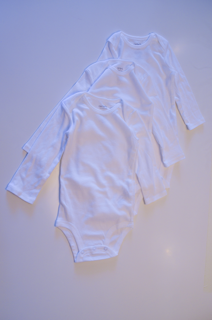 Kit Body Carter’s Infantil Manga Longa - 3 Peças