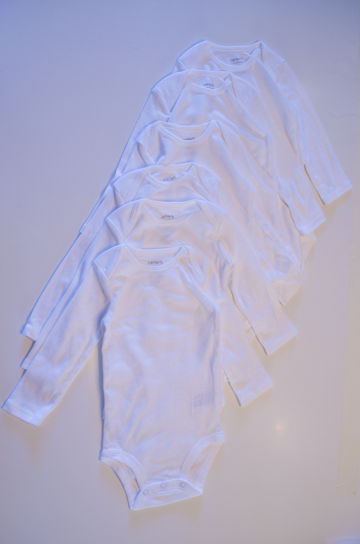 Kit Body Carter’s Infantil Manga Longa - 6 Peças