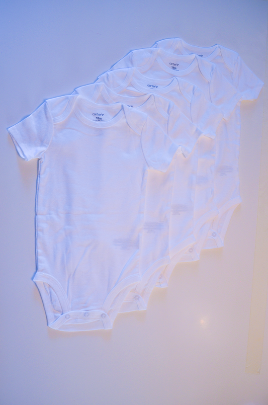 Kit Body Carter’s Infantil Manga Curta- 5 Peças