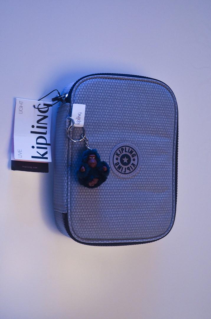 Estojo Kipling 100 Pens Cinza