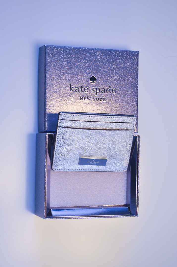 Porta-Cartão Kate Spade Prata