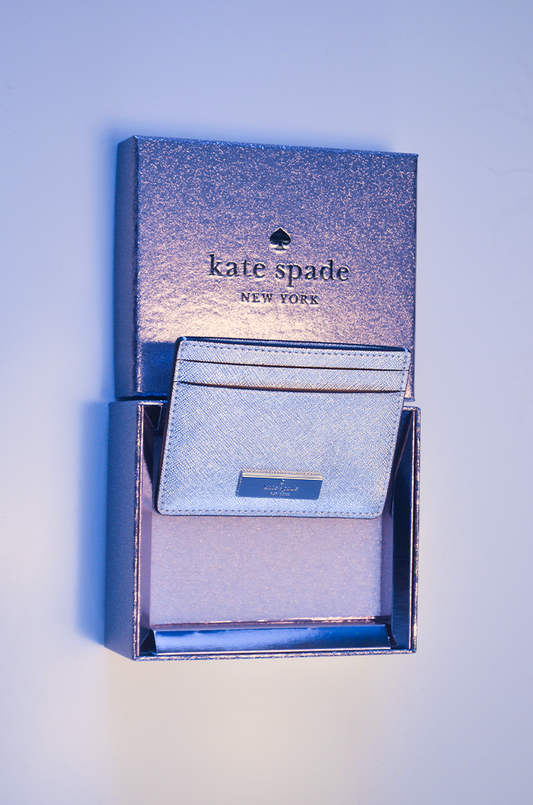 Porta-Cartão Kate Spade Prata