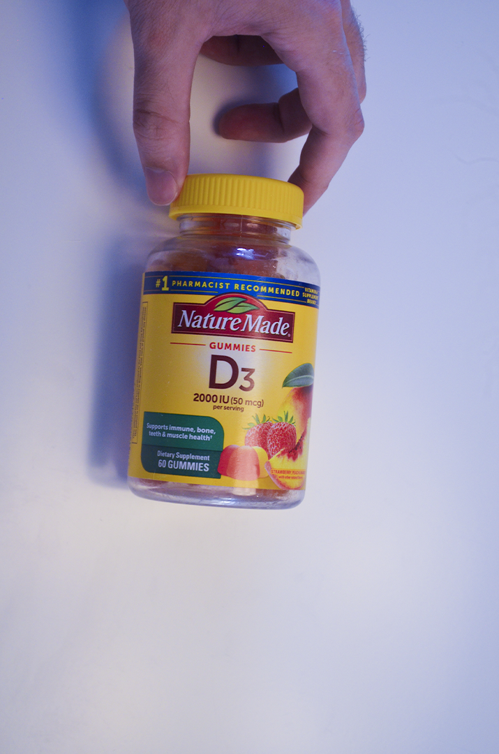 Suplemento de Vitamina D3 Nature Made - 2000 UI - 60 Gomas