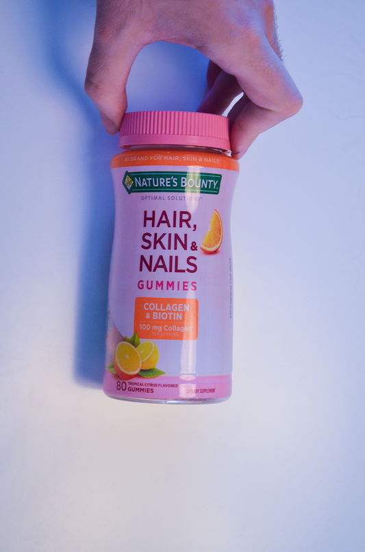 Suplemento Nature's Bounty Hair, Skin & Nails - Colágeno & Biotina - 80 Gummies