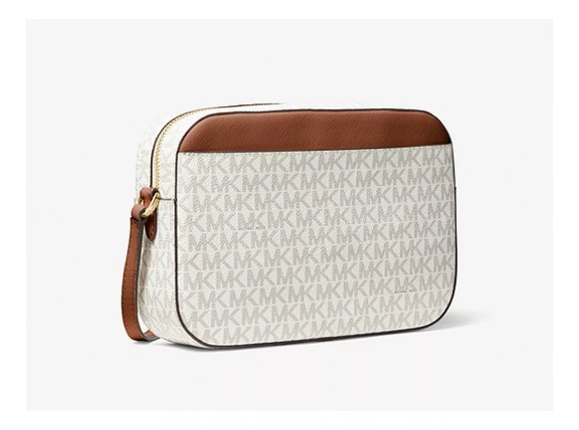 Bolsa Transversal Michael Kors Chain Duo Vanilla