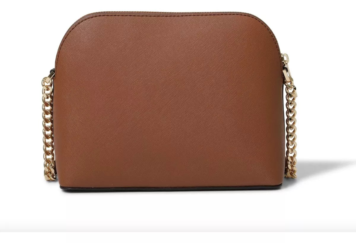 Bolsa Transversal Curva Michael Kors Marrom