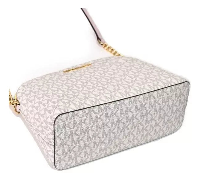 Bolsa Transversal Curva Michael Kors Estampada Rosa