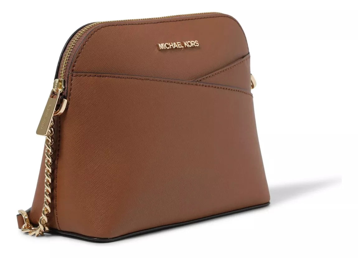 Bolsa Transversal Curva Michael Kors Marrom