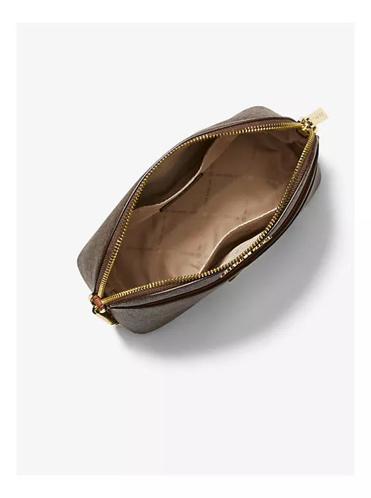 Bolsa Transversal Curva Michael Kors Marrom