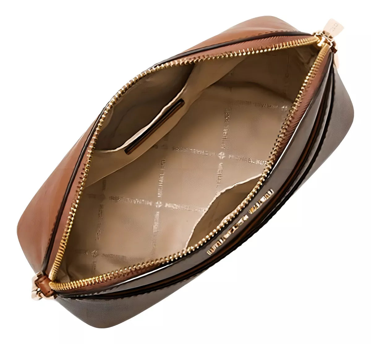 Bolsa Transversal Curva Michael Kors Marrom