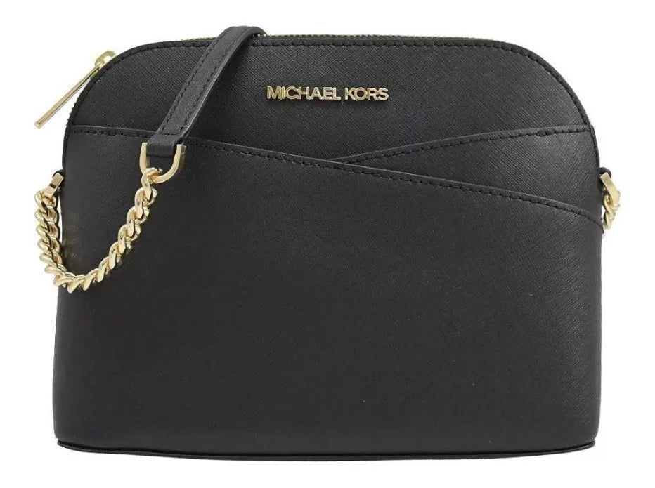 Bolsa Transversal Curva Michael Kors Preta