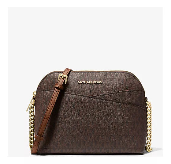 Bolsa Transversal Curva Michael Kors Marrom
