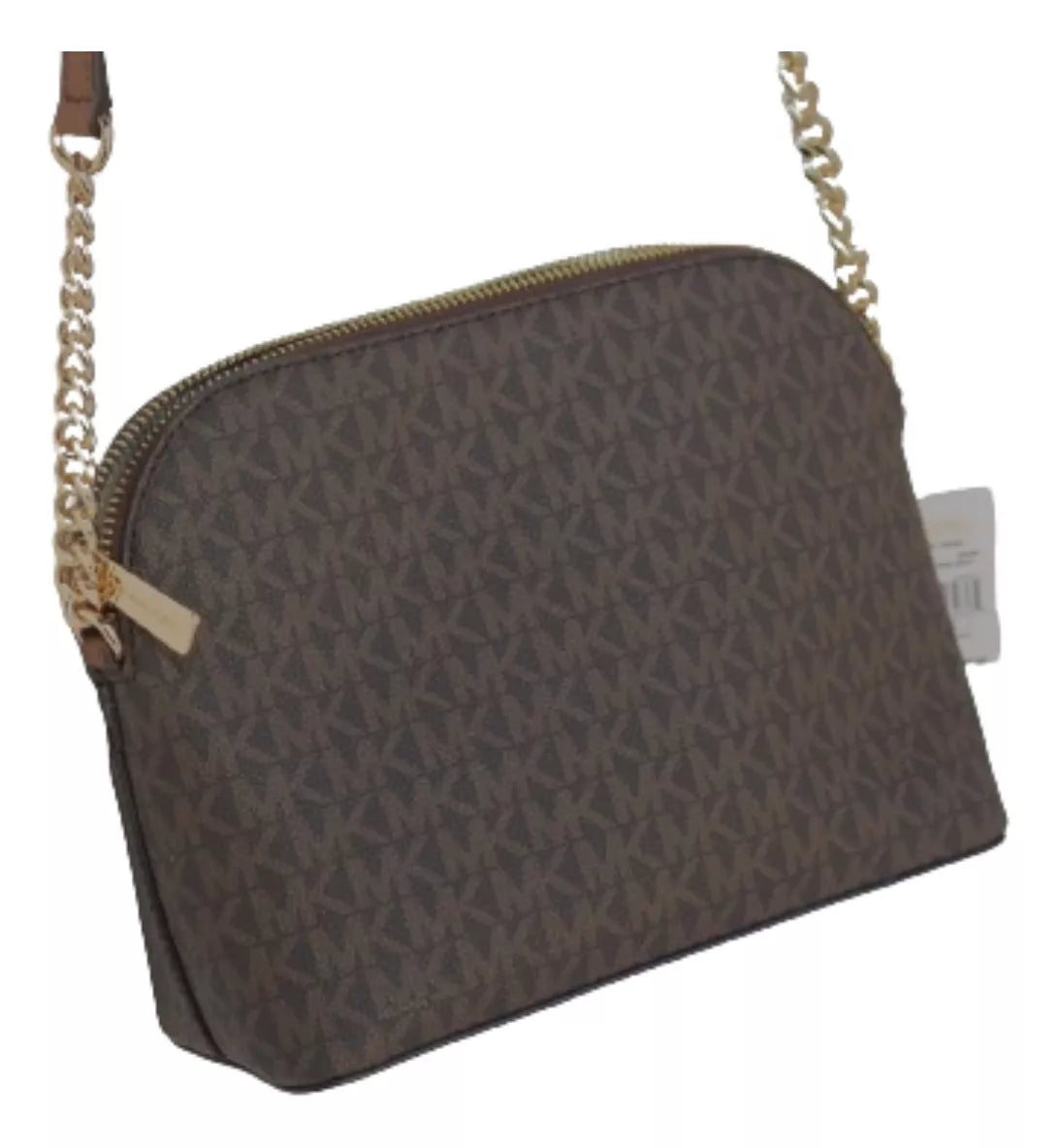 Bolsa Transversal Curva Michael Kors Marrom