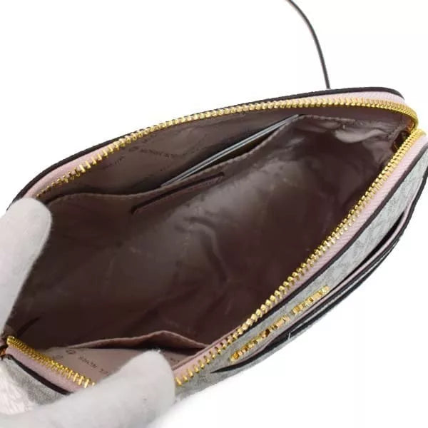 Bolsa Transversal Curva Michael Kors Estampada Rosa