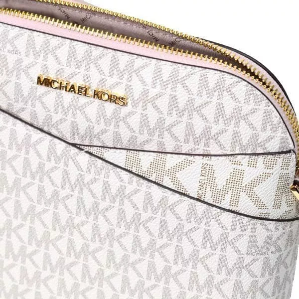 Bolsa Transversal Curva Michael Kors Estampada Rosa