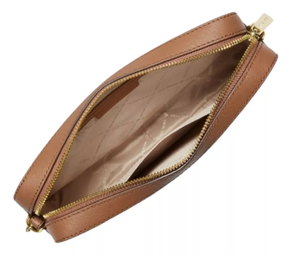 Bolsa Transversal Michael Kors Branco e Marrom