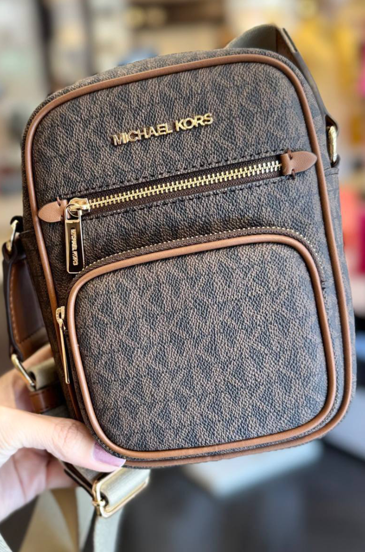 Bolsa Transversal Michael Kors Pocket Marrom