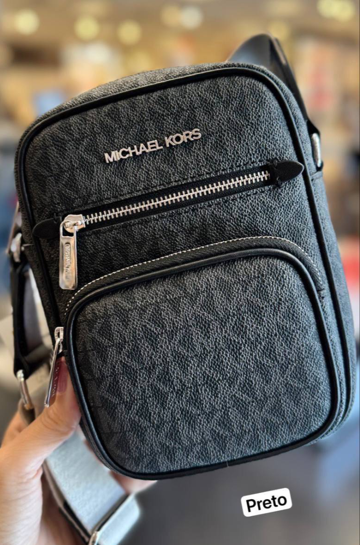 Bolsa Transversal Michael Kors Pocket Preta