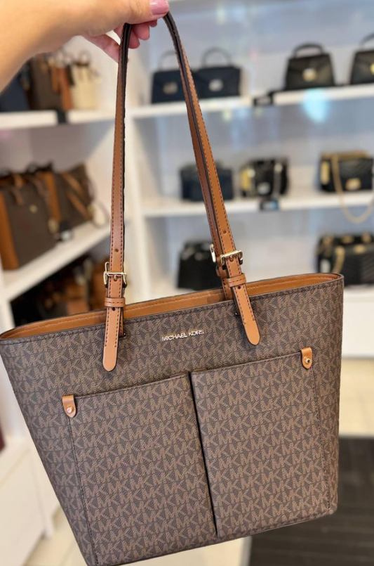 Bolsa de Ombro Michael Kors Grande Marrom