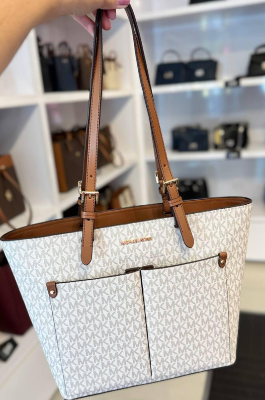 Bolsa de Ombro Michael Kors Grande Branca