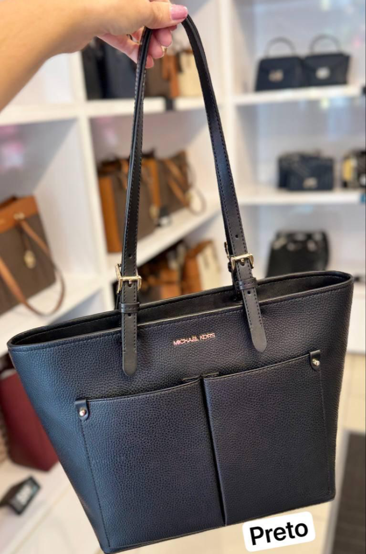 Bolsa de Ombro Michael Kors Grande Preta