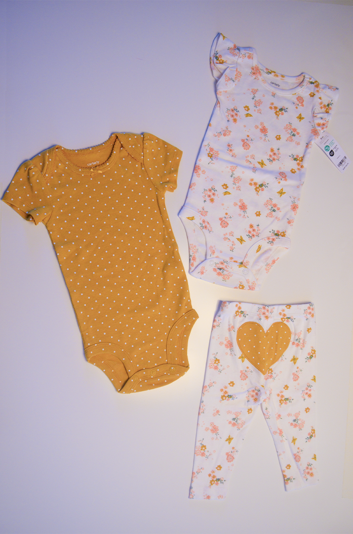 Conjunto Carter’s Love & Flowers