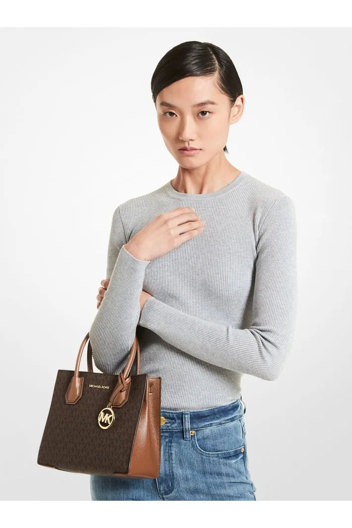 Bolsa Tiracolo Michael Kors Média Estampada Marrom